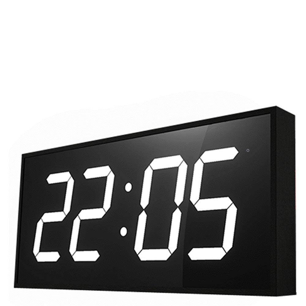 Digital LED Wall Clock with Alarm, Timer, Stopwatch & Countdown - Large Remote Control Dual-Sided Display for Gym, School & Office Use - 55x24.5cm (Red)