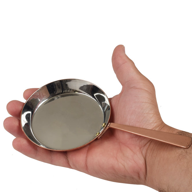 Mini Fry Pan 3.75 Inch Nonstick Copper Coated Skillet - Perfect for Eggs, Pancakes & Single Serving Meals | Small Frying Pan for Kitchen, Camping & RV Cooking