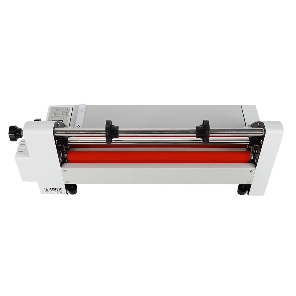Hot & Cold Roll Laminating Machine - Dual Sided Thermal Laminator with Digital Display & Electronic Temperature Control for Home, Office, School - Perfect for Documents, Photos, ID Cards & Craft Projects (US Stock)