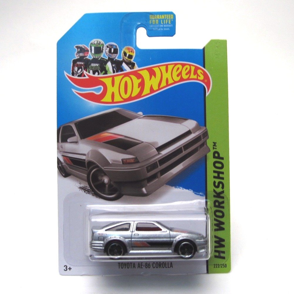 Hot Wheels 1:64 Scale Toyota AE-86 Corolla Diecast Car - Limited Edition 222/250 (Silver) - Collectible Toy Car for Kids & Adults - Perfect for Display, Racing Tracks & Anime Fans