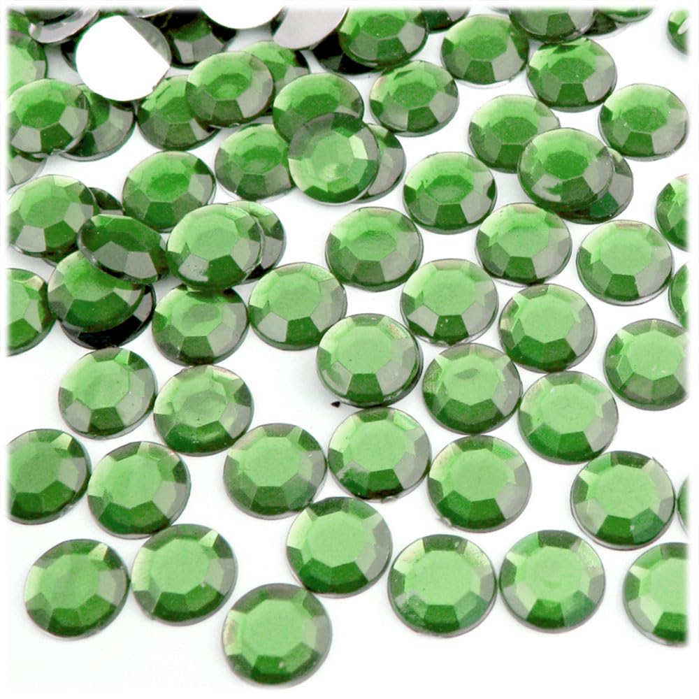 1000pcs 10mm Round Flatback Rhinestones - Ruby Red for DIY Crafts, Jewelry Making, Nail Art, and Home Decor | The Crafts Outlet