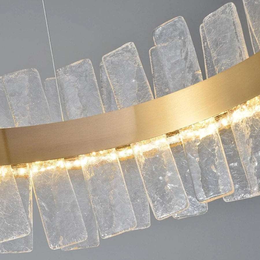 Beryl Modern Round Crystal Chandelier - Elegant Lighting Fixture for Dining Room, Living Room & Bedroom Decor