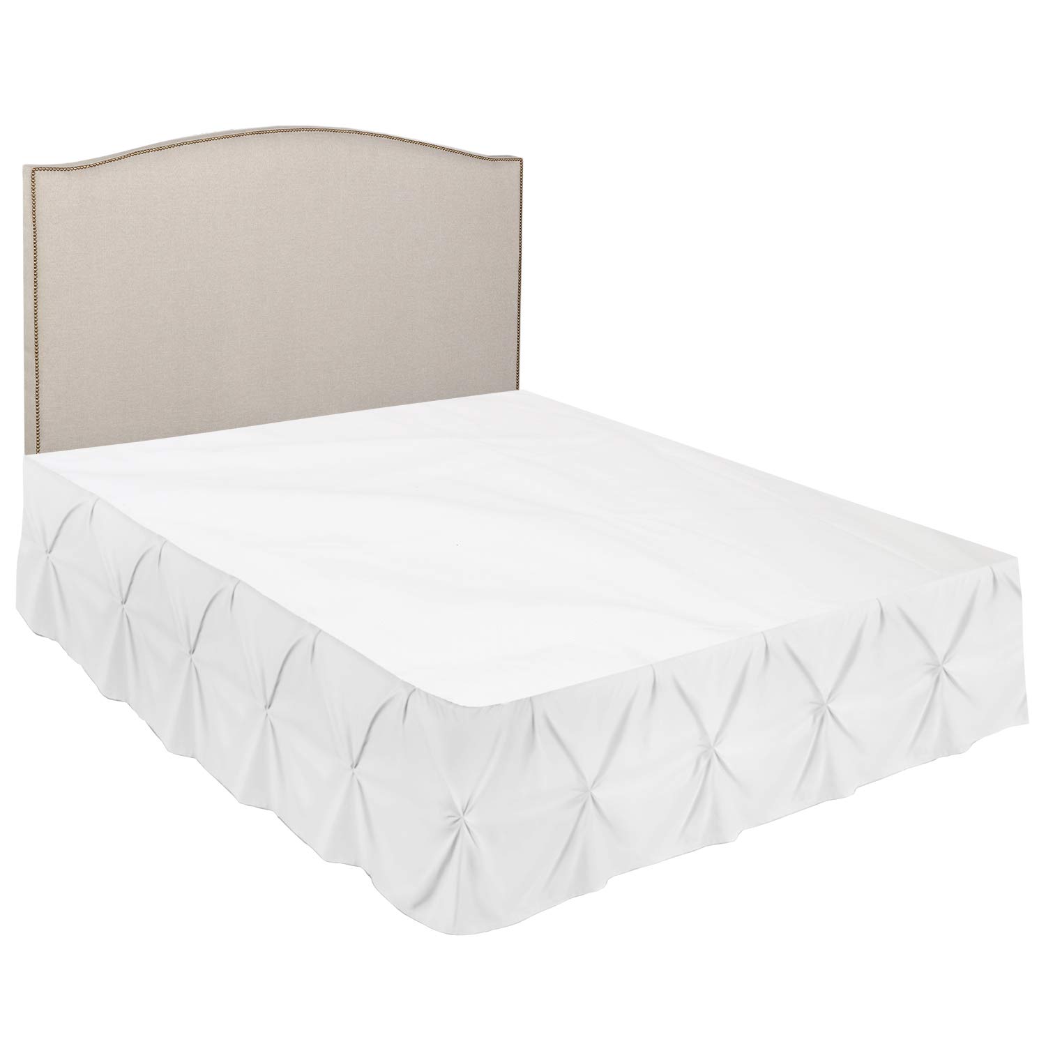 Premium White Full Size Bed Skirt - 14