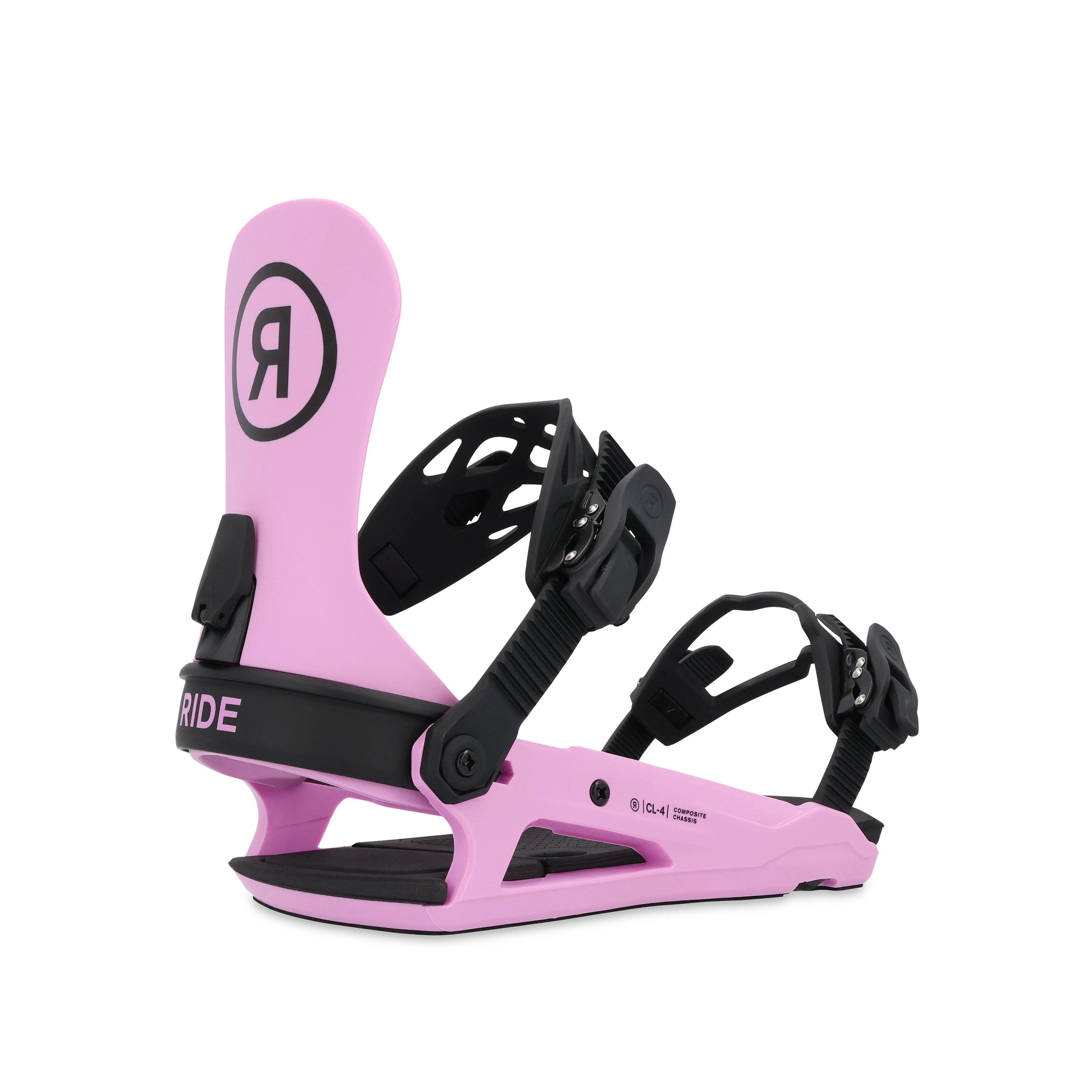 Ride CL 4 Snowboard Bindings 2025 - High-Performance Snowboard Bindings for All-Mountain Riding | Perfect for Freestyle, Powder & Park Snowboarding