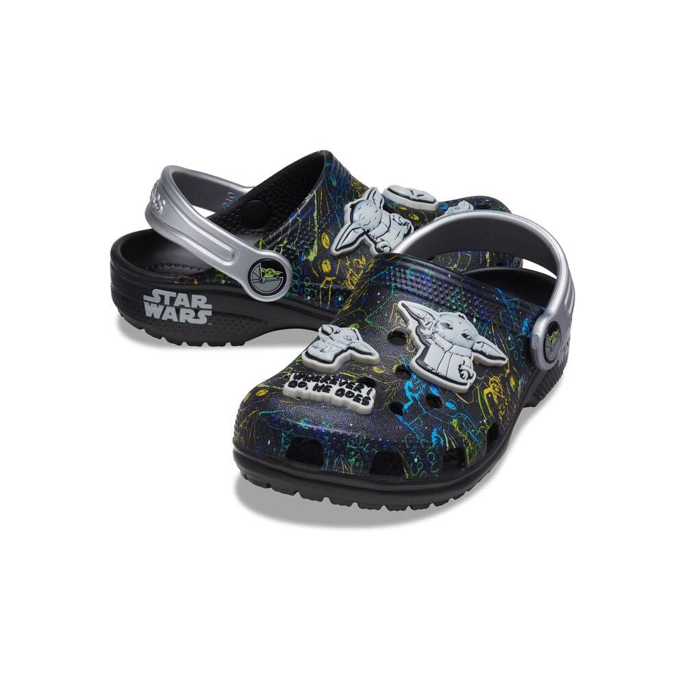 Crocs Unisex-Child Classic Grogu Clog | Star Wars The Mandalorian Inspired Kids' Shoes | Lightweight & Comfortable for School, Play & Outdoor Activities