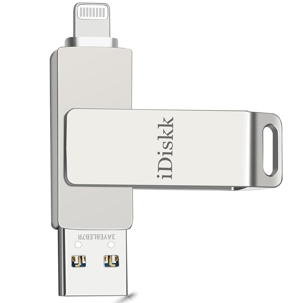 Apple Certified 1TB iDiskk Photo Storage Flash Drive for iPhone 14/13/12/11 Pro/Plus/Pro Max, iPad & MacBook - Lightning & USB External Memory Stick for Photos, Videos, Files - Perfect for Travel, Backup & Extra Storage