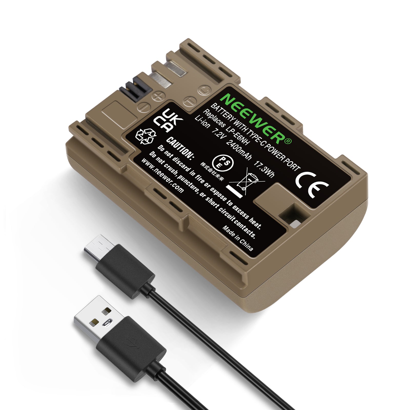 NEEWER LP-E6NH R6 II Rechargeable Battery for Canon Cameras - Compatible with EOS R5, R6, 5D, 7D, 80D - Perfect for Travel, Wedding & Outdoor Photography