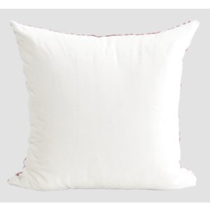Luxury Red Handmade Textured Check Beaded Pillow Cover 20