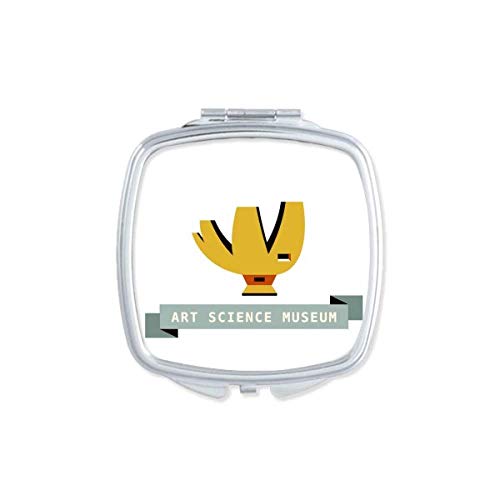 DIYthinker Singapore Art Science Museum Mirror - Portable Compact Pocket Makeup Mirror with Double Sided Glass for Travel, Home & Office Use