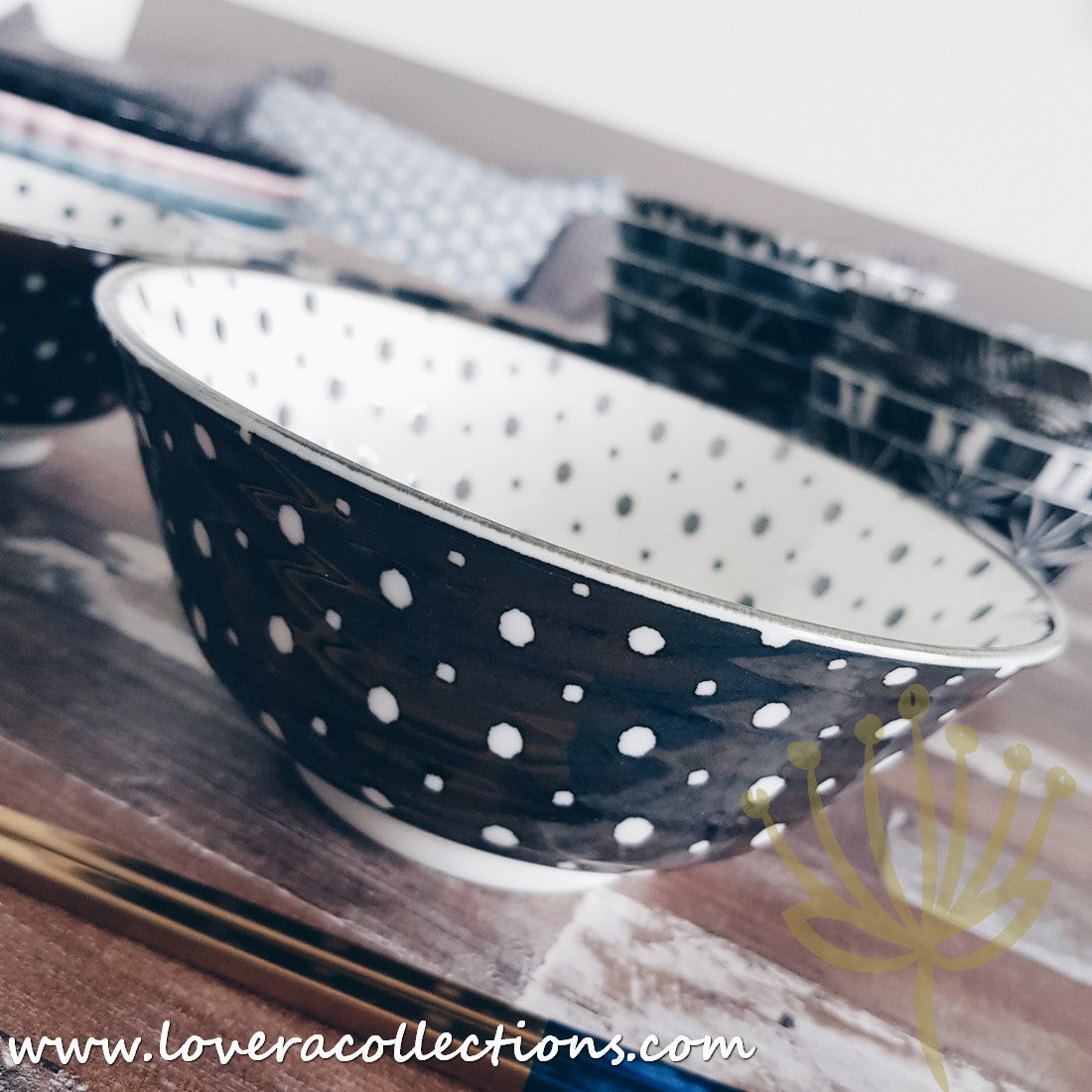 Awasaka Black & White Modern Dots Dinnerware Set - 12-Piece Porcelain Plates & Bowls for Stylish Dining - Perfect for Dinner Parties, Restaurant-Style Meals & Home Decor