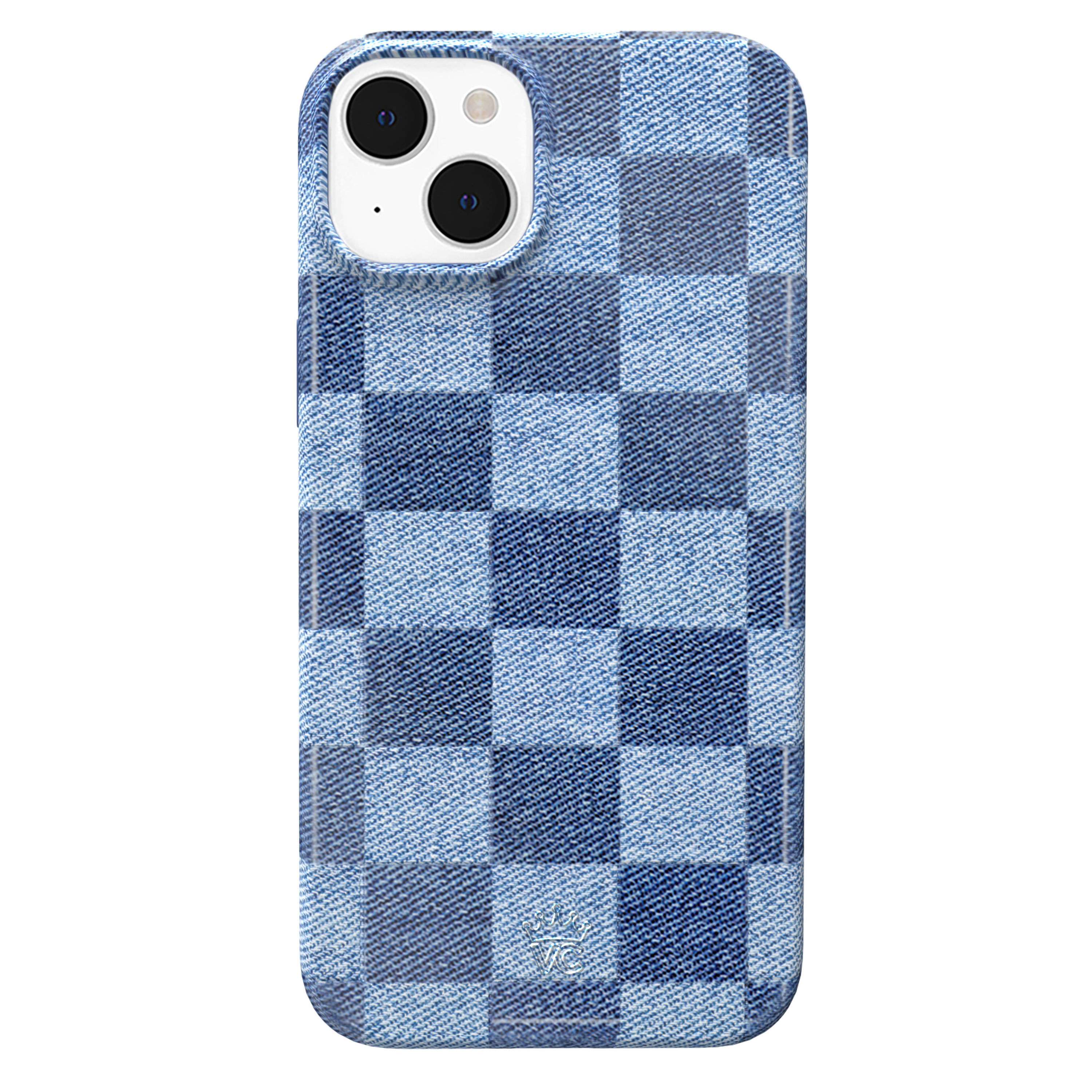 Stylish Denim Checkered iPhone Case - Trendy & Durable Phone Cover for iPhone Models - Perfect for Everyday Use, Travel & Fashion Accessories