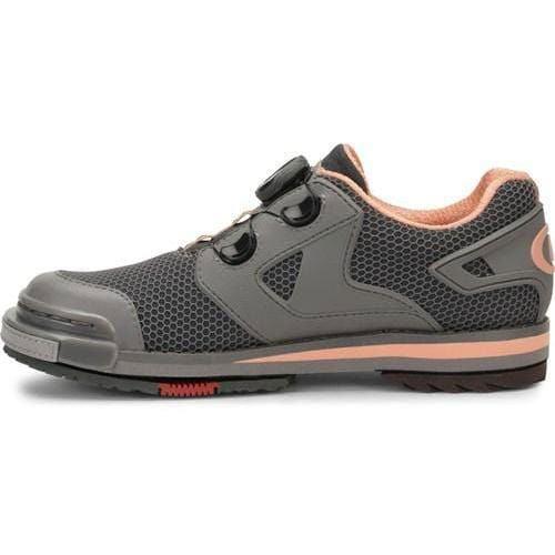 Dexter Women's SST 8 Power Frame BOA Bowling Shoes - Grey/Peach - Lightweight Performance Shoes for Competitive Bowlers - Perfect for League Play and Tournament Use