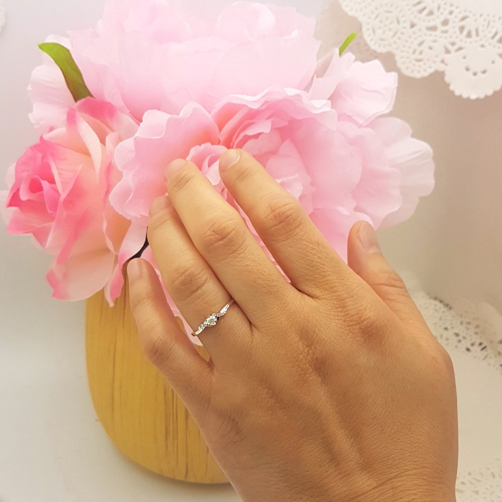 0.18 Carat 14K Solid Gold Round Diamond Engagement Ring for Women - Dazzlingrock Collection | Bridal, Promise, Anniversary Gift for Her | Perfect for Proposals, Weddings & Special Occasions