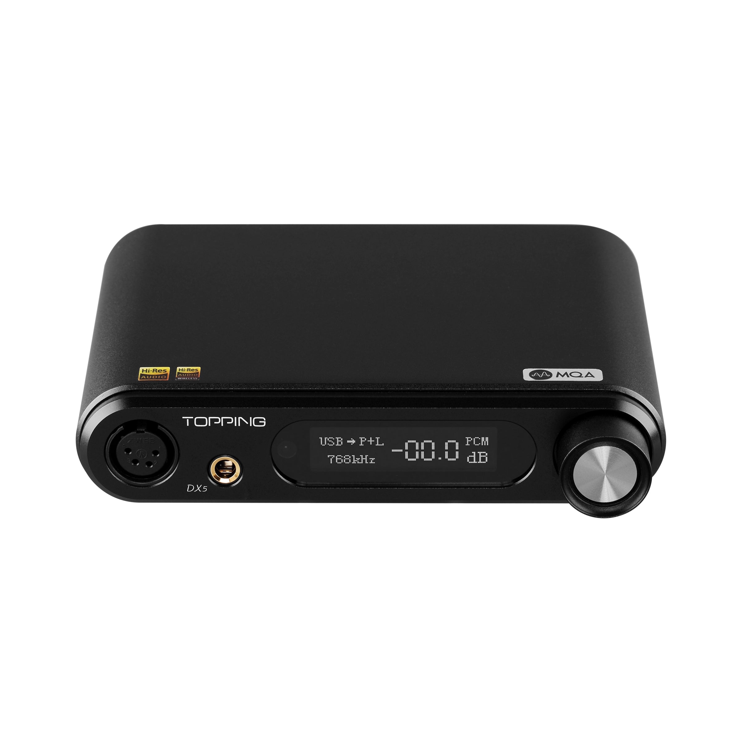 TOPPING DX5 Dual ES9068AS MQA Desktop DAC & Headphone Amplifier - High-Resolution Audio for Home Studio, Gaming, and Music Listening