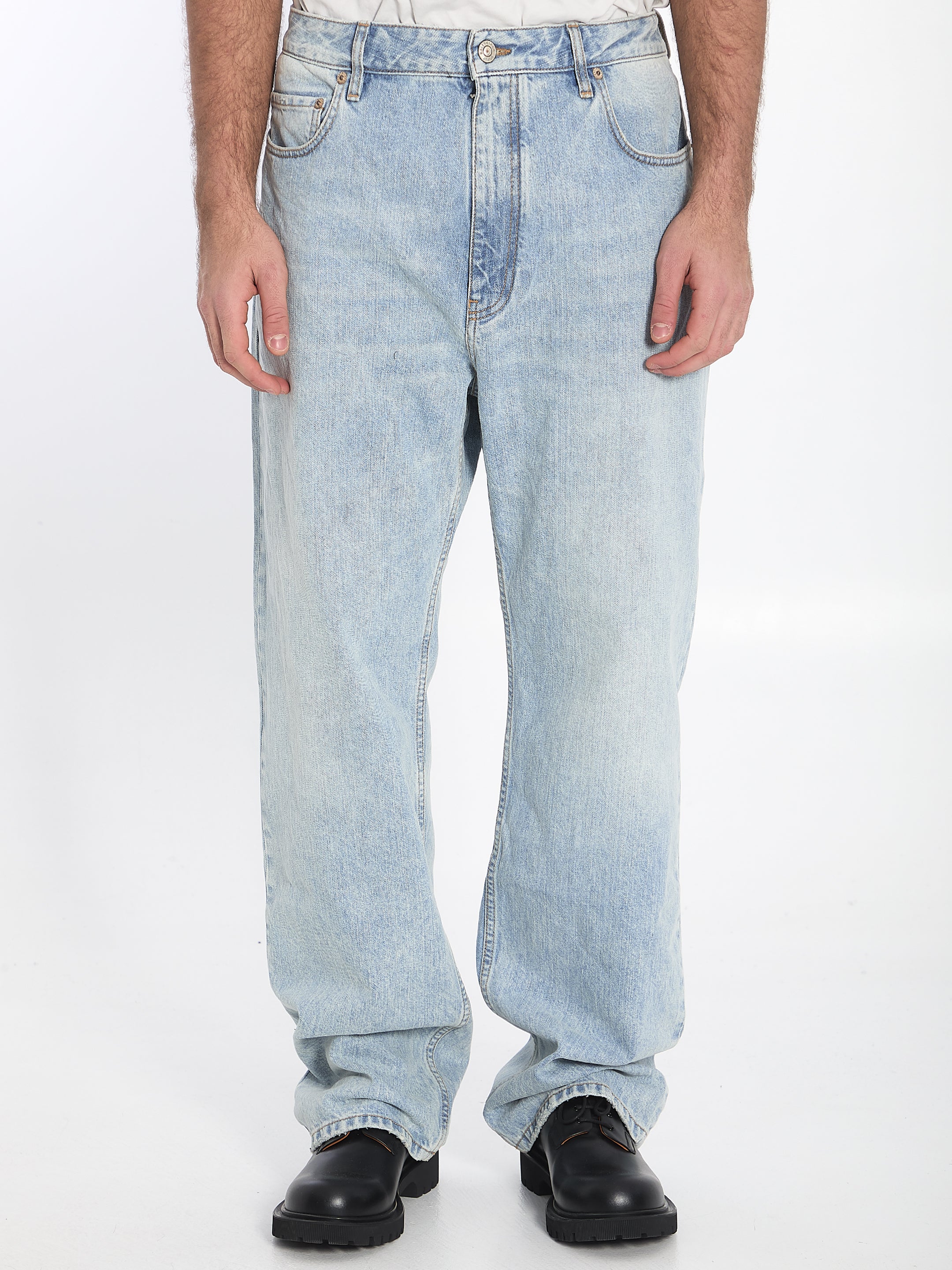 Balenciaga Baggy Jeans for Men & Women | High-Waisted Distressed Denim Pants | Trendy Streetwear & Casual Outfit | Perfect for Parties, Shopping & Daily Wear