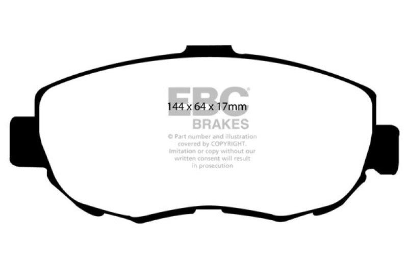 EBC Brakes Greenstuff Street Sport Front Brake Pads for Lexus IS GS SC - DP21223 - High Performance Braking for Daily Driving & Sporty Commutes