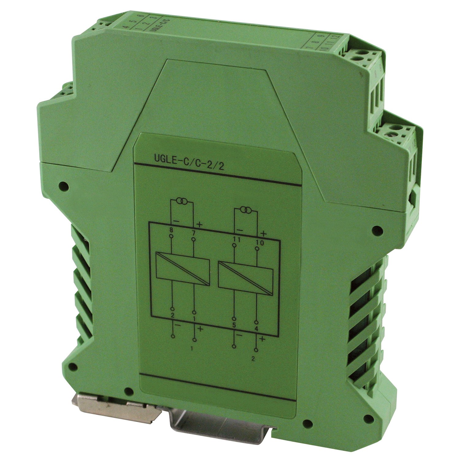 ASI ASI451130 2-Channel Loop-Powered Analog Signal Isolator Transmitter - DIN Rail Mount, 4-20mA Input/Output for Industrial Automation & Process Control Systems