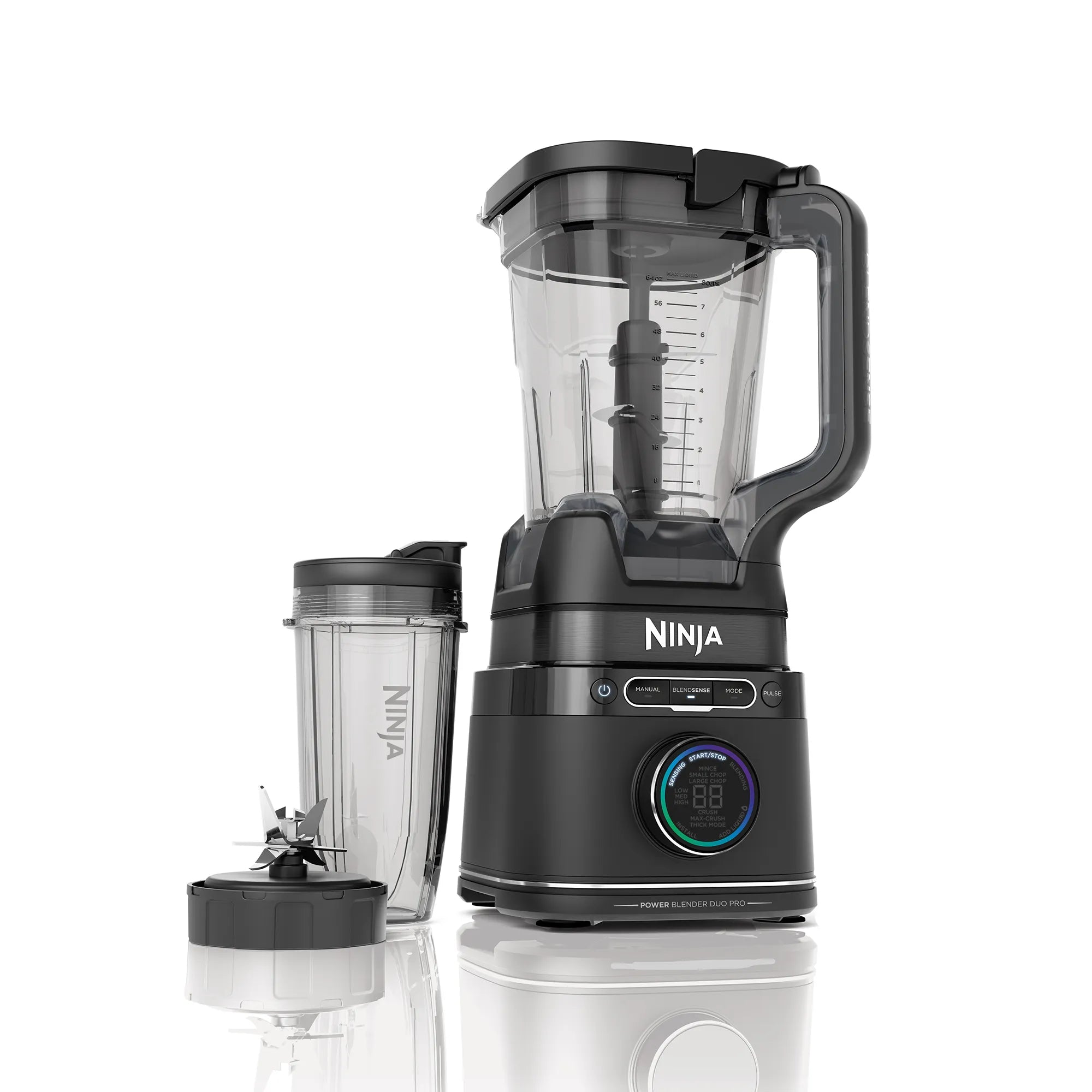 Ninja Detect Duo Power Blender Pro with Single Serve Cup - 1500W High-Speed Blender for Smoothies, Shakes & Food Prep - Perfect for Kitchens, Gyms & Healthy Lifestyles
