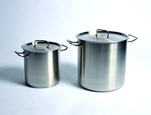 United Scientific Supplies STKPT06 Stainless Steel Utility Tank Stockpot - 6L (20 Quart) Heavy Duty Cooking Pot for Commercial Kitchens, Restaurants & Home Use