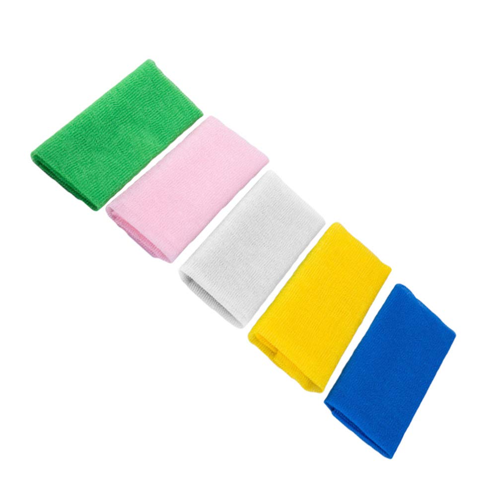Healifty 5-Pack Exfoliating Bath Towels - Extra Long Back Scrubber for Deep Cleansing & Skin Renewal - Perfect for Shower, Spa, and Post-Workout Use