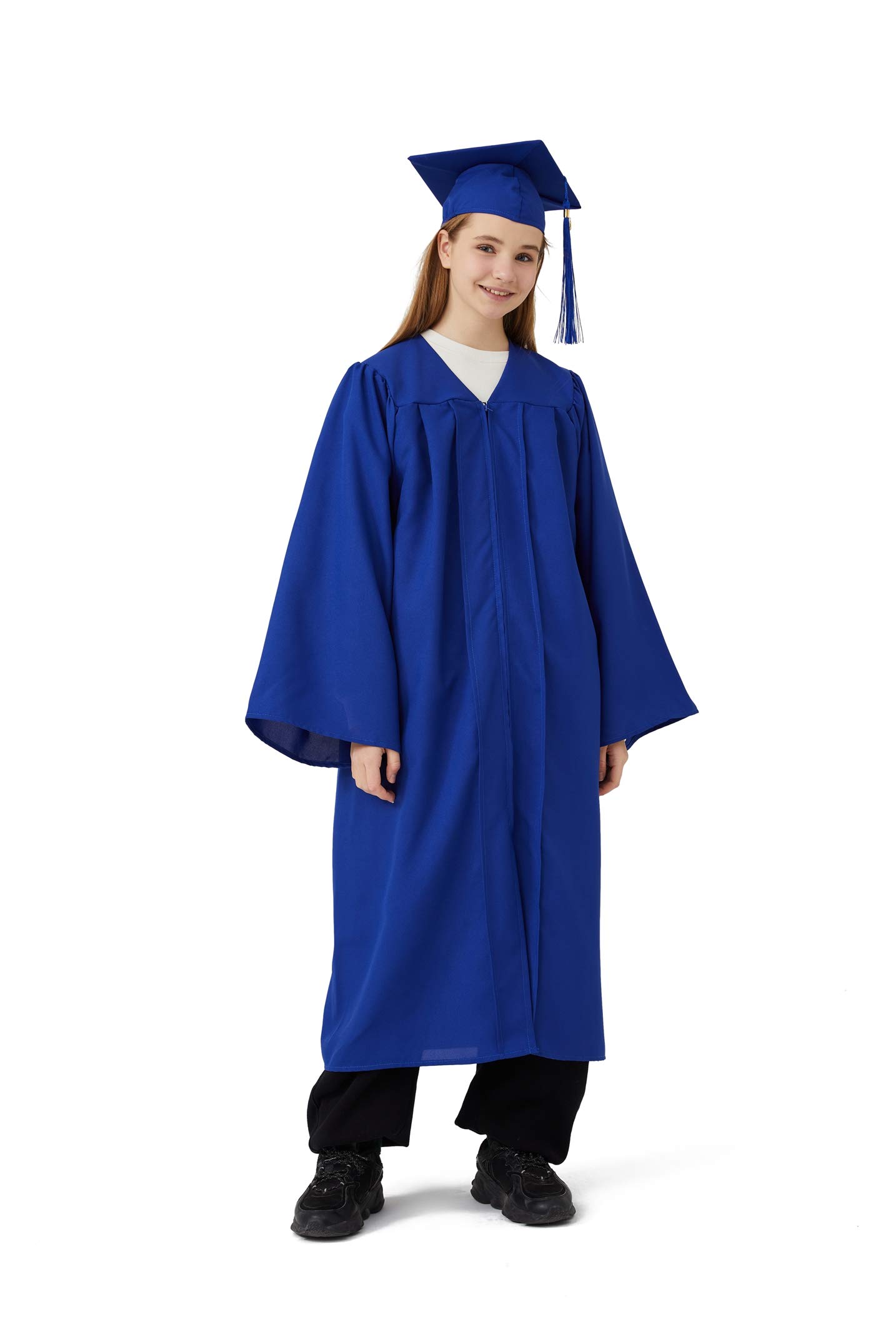 2024/2025 Graduation Gown Set - Matte Finish Unisex Cap & Gown for Adults - Perfect for High School, College Commencement Ceremonies & Graduation Photos