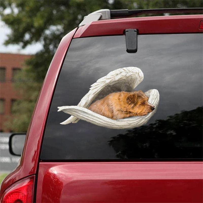 Norfolk Terrier Angel Wings Car Sticker - Vinyl Decal for Dog Lovers
