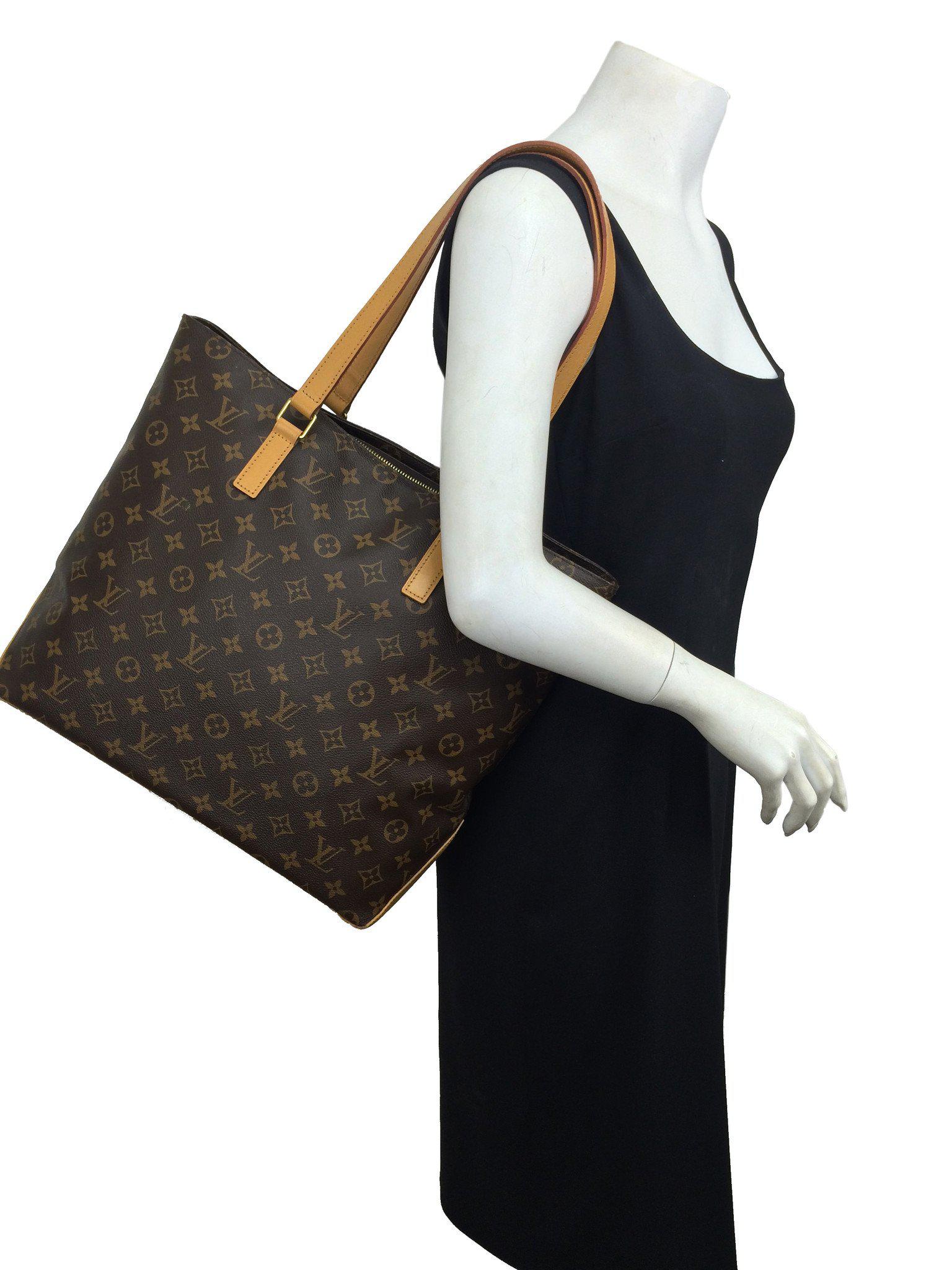 Authentic Louis Vuitton Monogram Canvas Cabas Mezzo Tote Bag - Luxury Designer Handbag for Women, Perfect for Work, Travel & Everyday Use