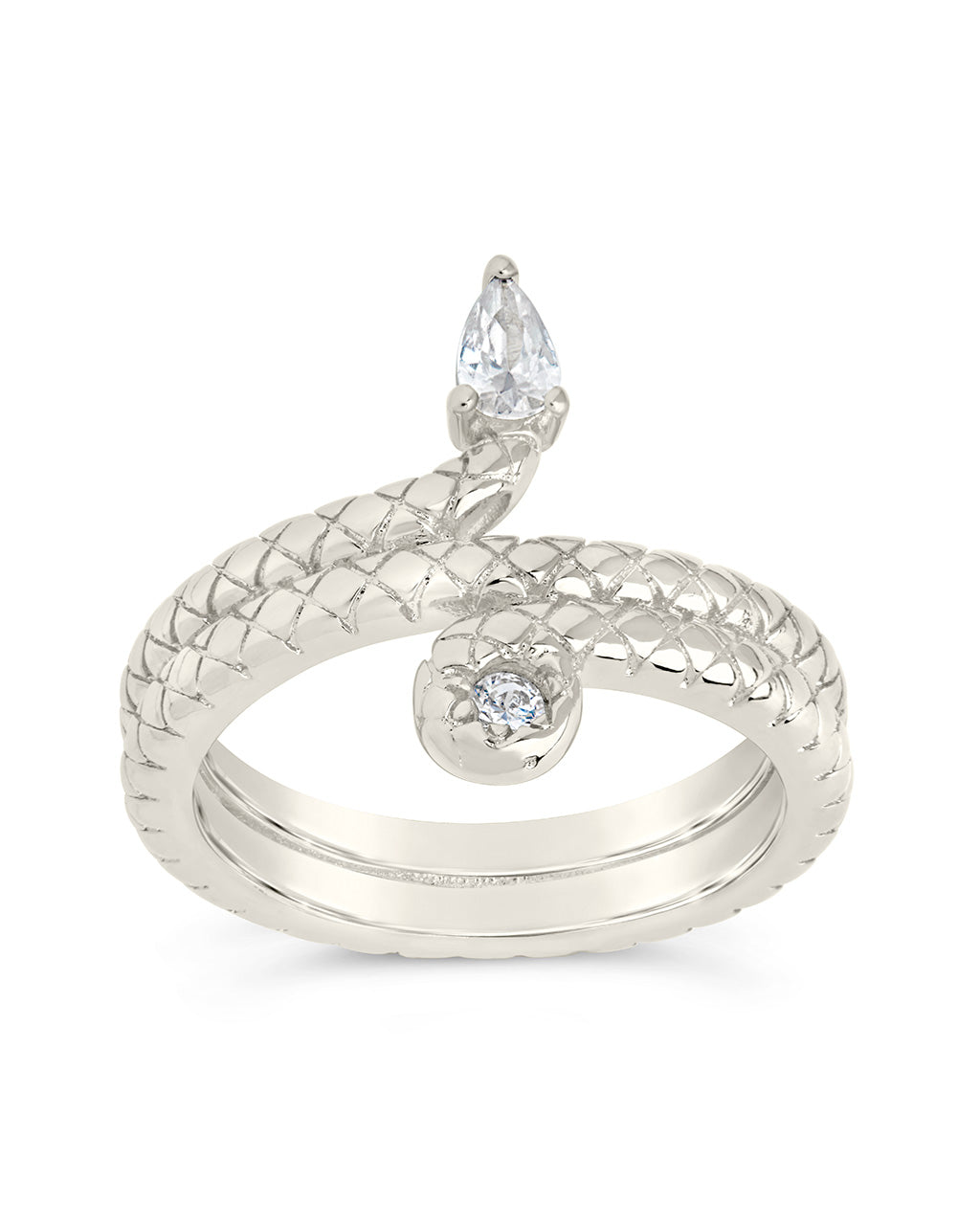 Waverly CZ Snake Ring for Women - Elegant Cubic Zirconia Fashion Jewelry - Perfect for Parties, Date Nights & Gifts
