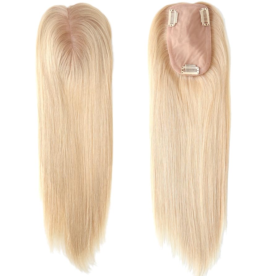 15in Human Hair Toppers for Women - 3