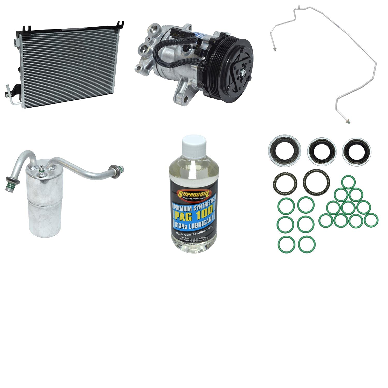 HVAC A/C Compressor and Condenser Replacement Kit - Compatible with [List Vehicle Models] - High Performance Auto Air Conditioning Parts for Home & Professional Use