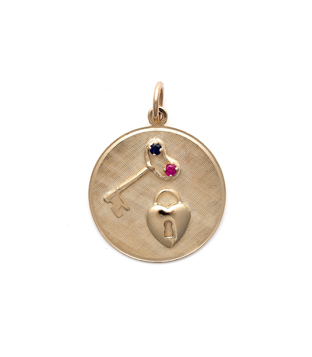 Key to My Heart II Charm - Elegant Heart Pendant Necklace for Women, Perfect Gift for Valentine's Day, Anniversary & Romantic Occasions