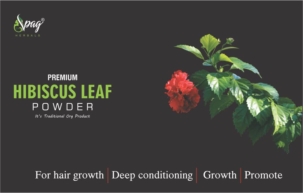 Dried Hibiscus Leaves Powder 120g - Natural Moisturizer for Face, Hair & Skin Care - Anti-Aging Solution