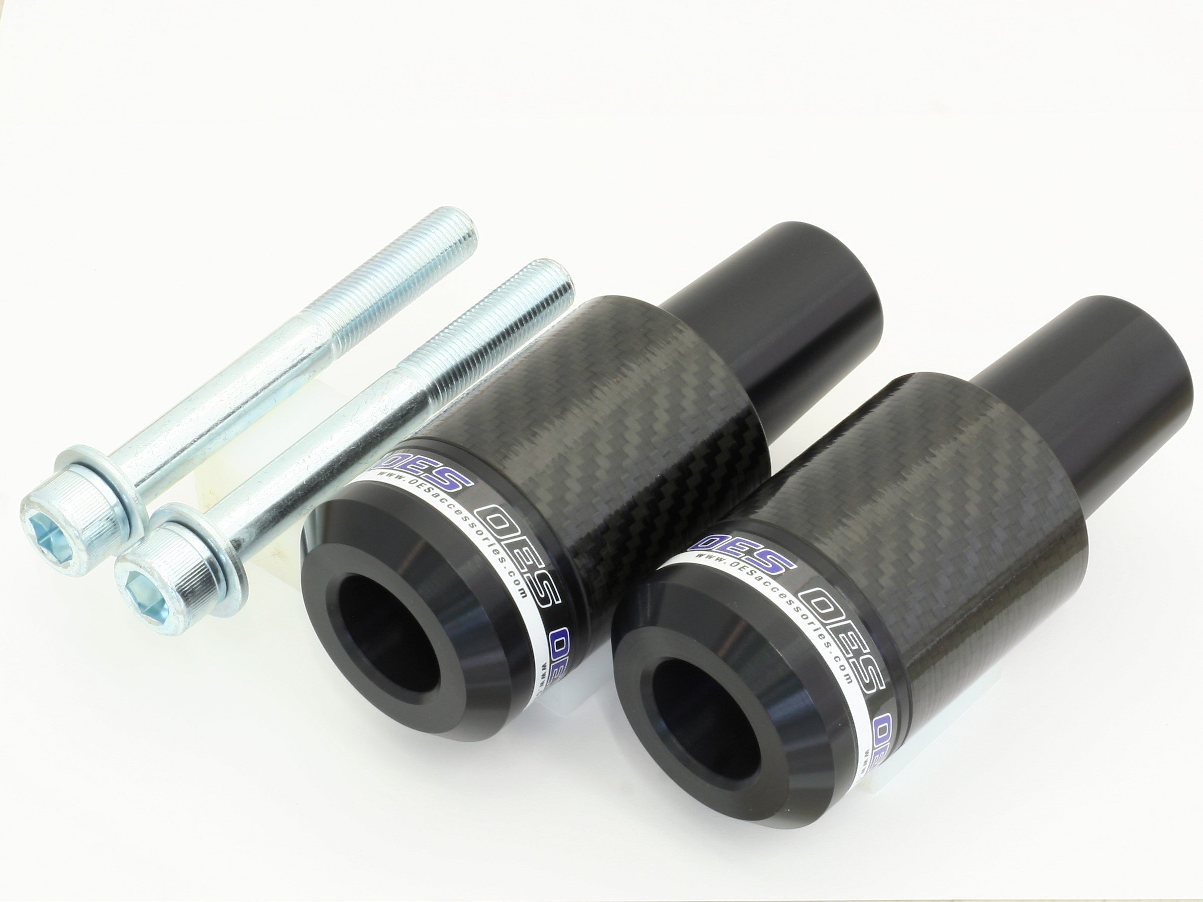 OES Carbon Frame Sliders for Yamaha FZ-07/MT07 2014-2025 - Blue | Motorcycle Protection
