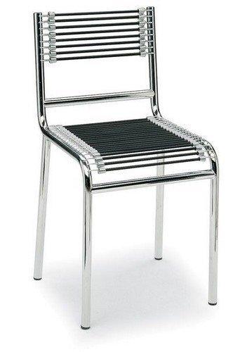 Rene Herbst Low Back Cord Sandows Chair - Vintage Modernist Lounge Chair for Home & Office Decor | Perfect for Living Room, Study, or Workspace