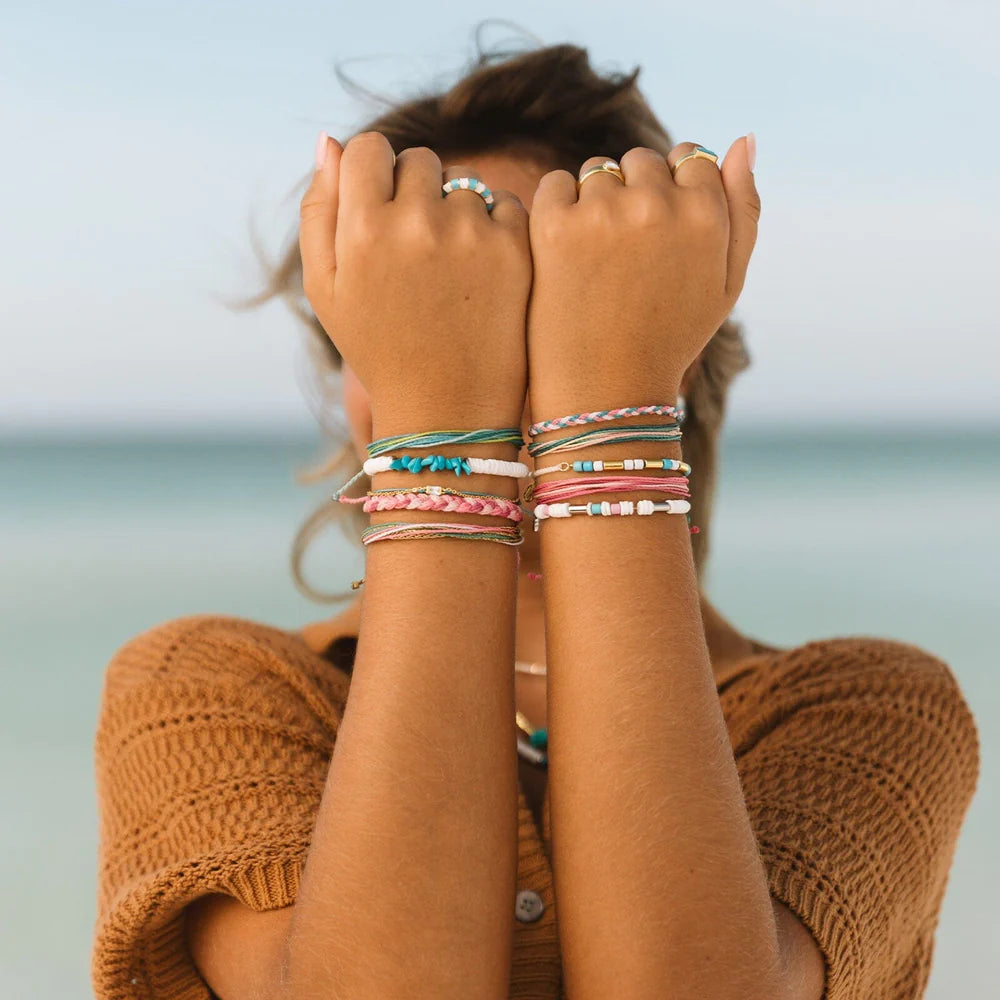 Low Tide Bracelet for Women - Adjustable Beach Wave Anklet - Boho Chic Jewelry for Summer Vacation, Beach Party & Festival Outfits