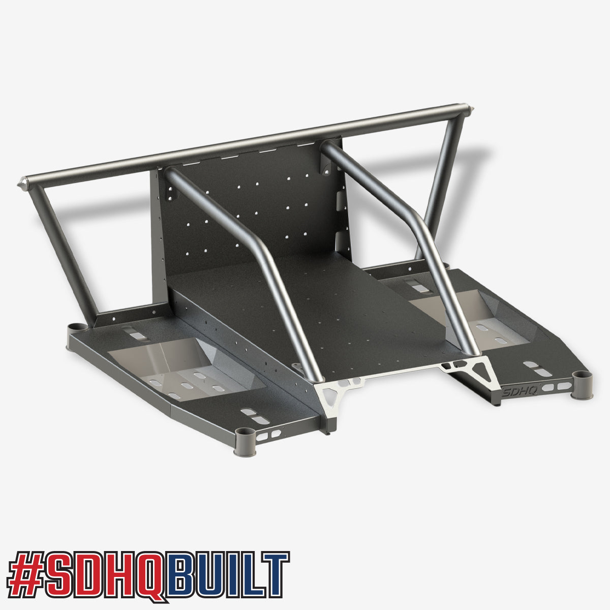 2005-2023 Toyota Tacoma SDHQ Built-In Bed Chase Rack - Heavy Duty Off-Road Truck Accessory for Overlanding & Adventure Gear Storage
