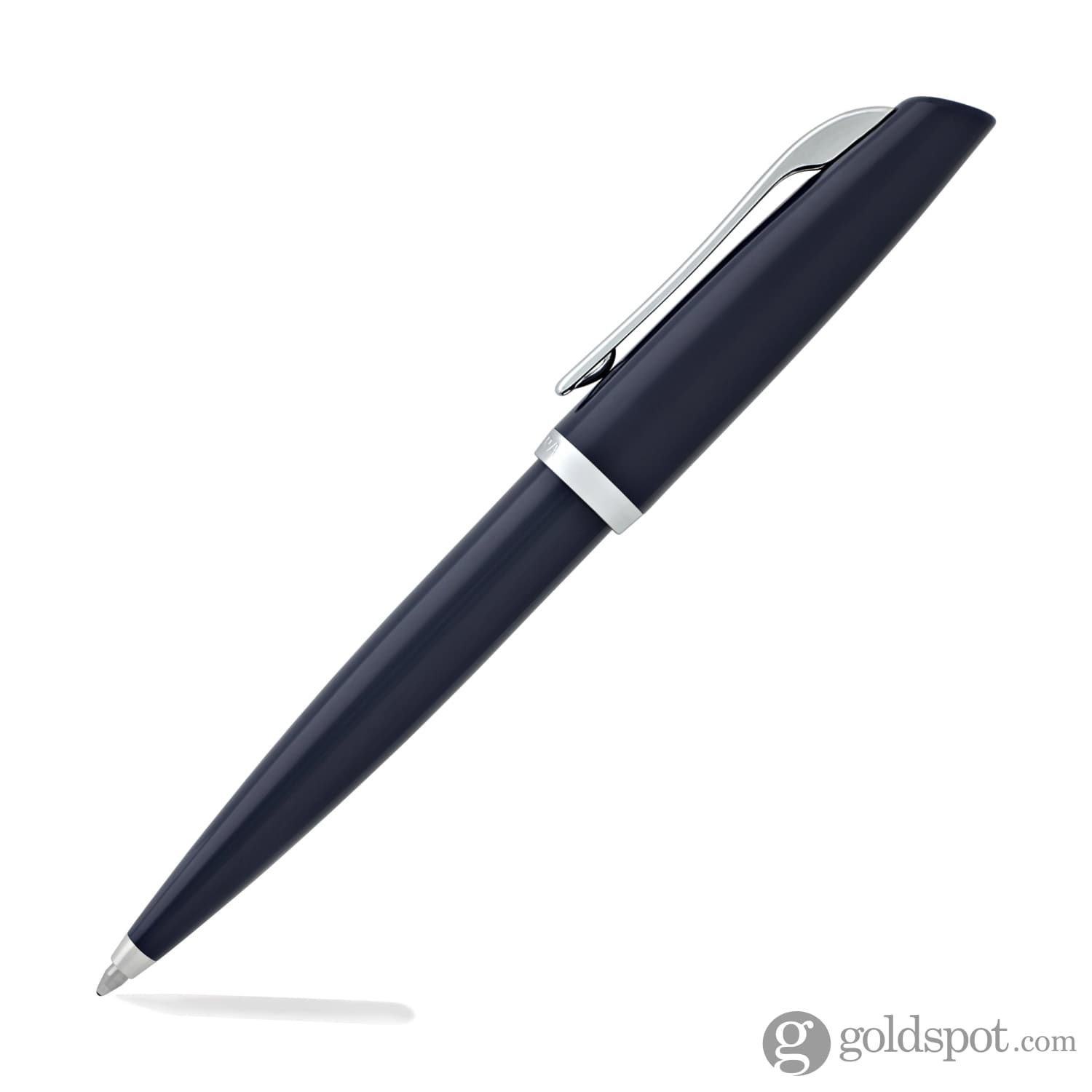 Premium Aurora Style Resin Ballpoint Pen - Elegant Blue with Chrome Trim for Office, School & Gift Giving | Smooth Writing Experience