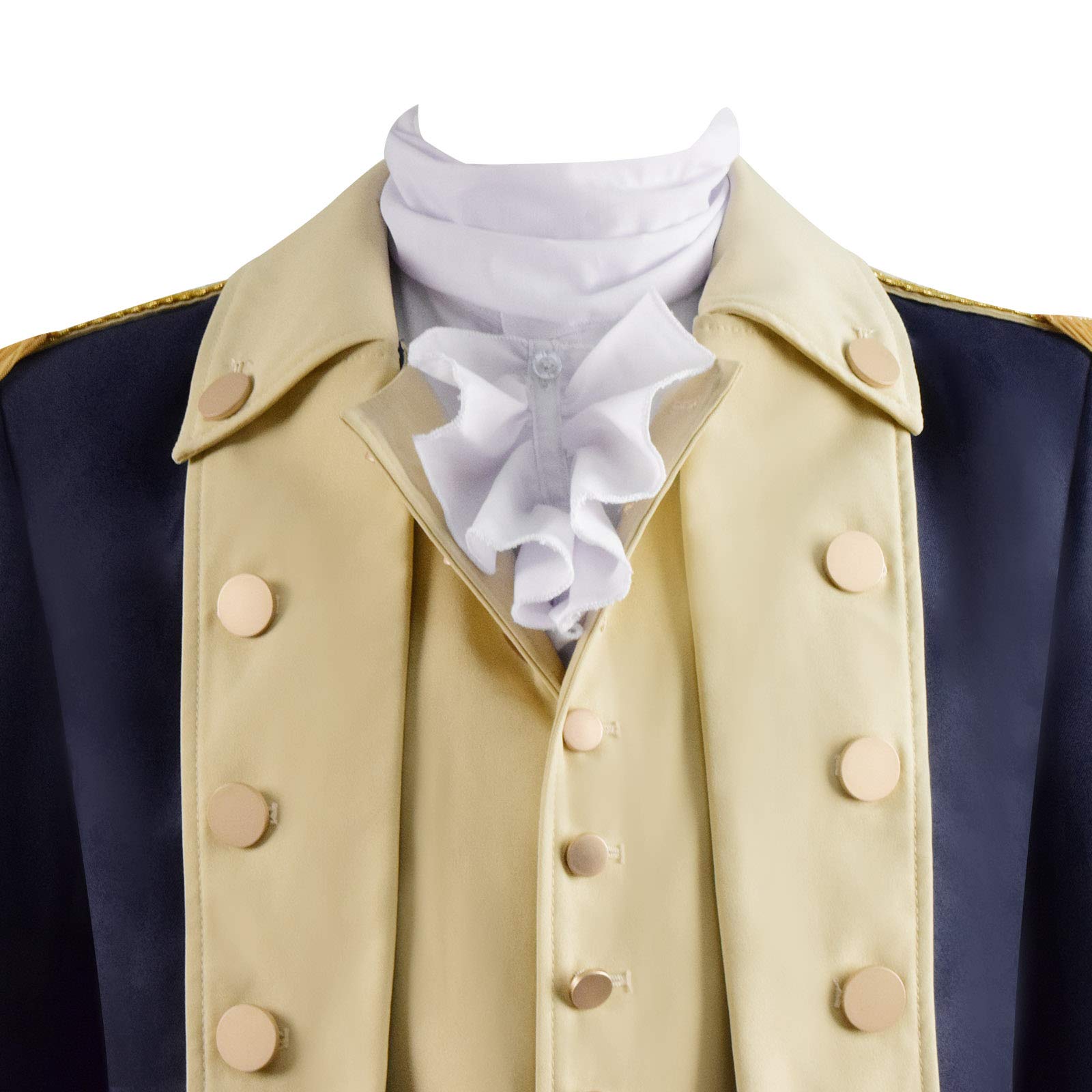 **George Washington Costume for Men - Colonial Uniform Full Set with Hat & Accessories - Perfect for Halloween, Cosplay, Historical Reenactments & Themed Parties**
