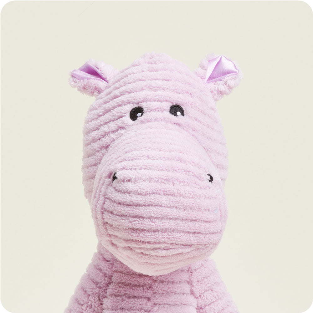 My First Warmies Plush Hippo - Microwaveable Heating Stuffed Animal for Kids & Adults - Perfect for Stress Relief, Anxiety, and Bedtime Comfort