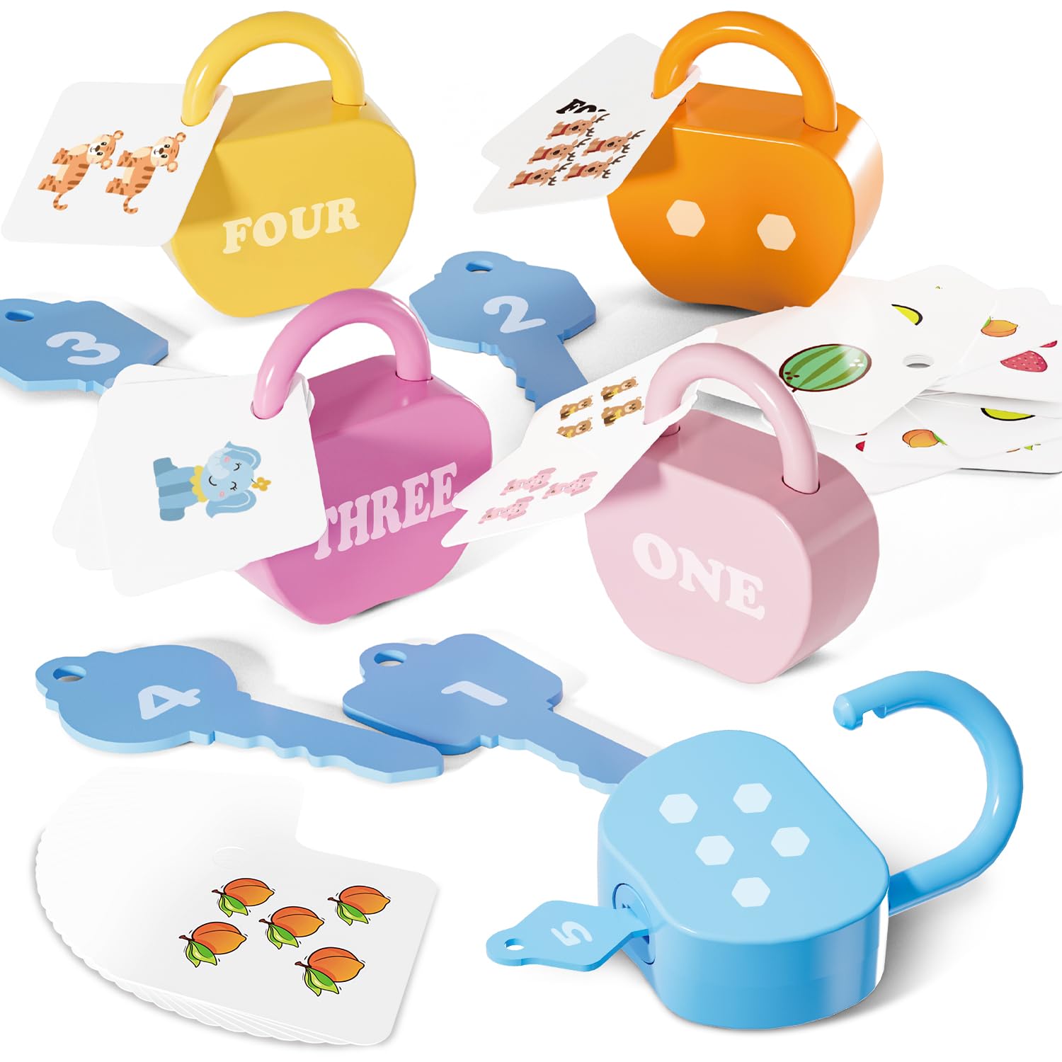 Montessori Busy Board for Toddlers - Fine Motor Skills & Counting Toy for Preschool Learning