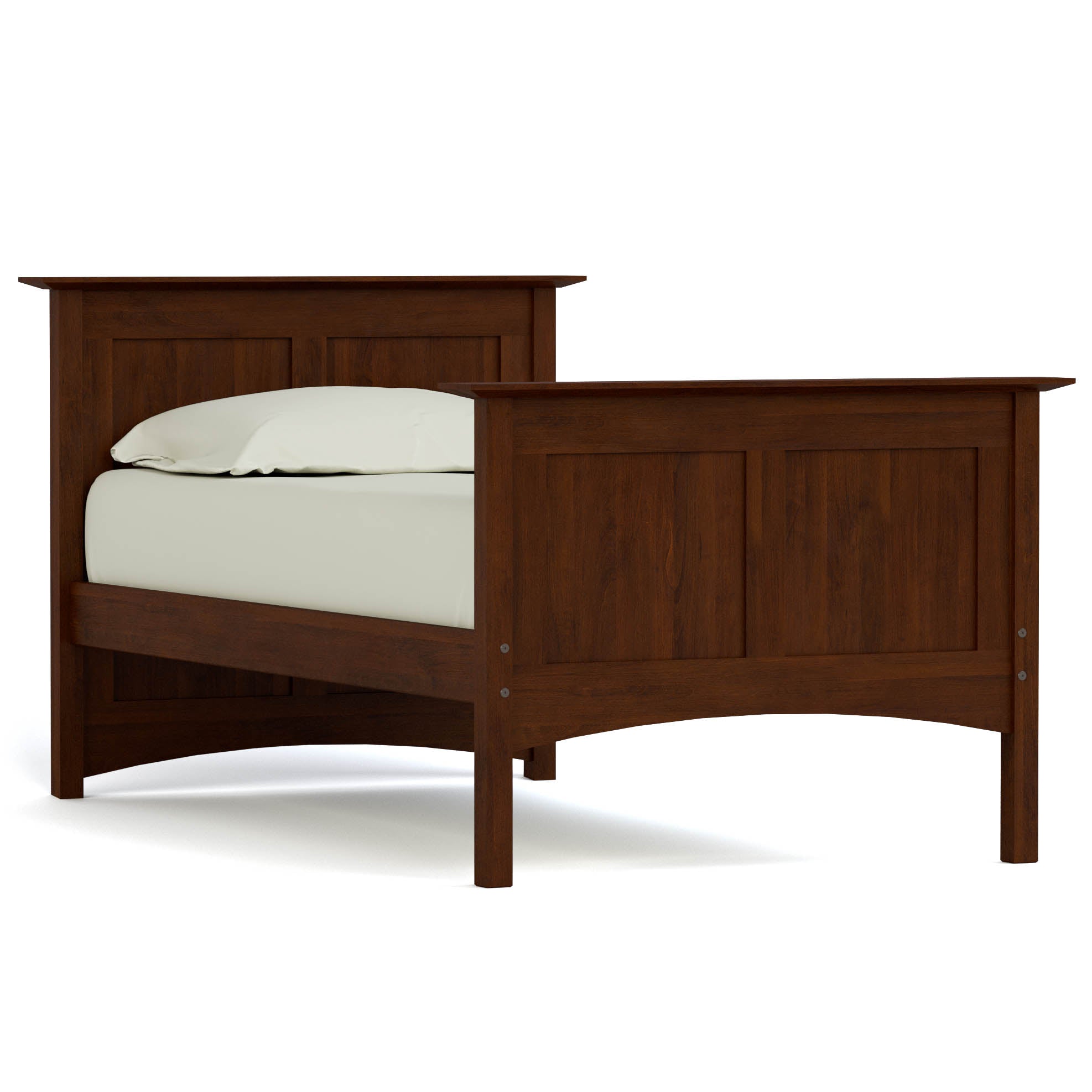 Gable Road Bed Frame - Sturdy Metal Platform Bed with Wooden Headboard - Perfect for Modern Bedrooms & Guest Rooms