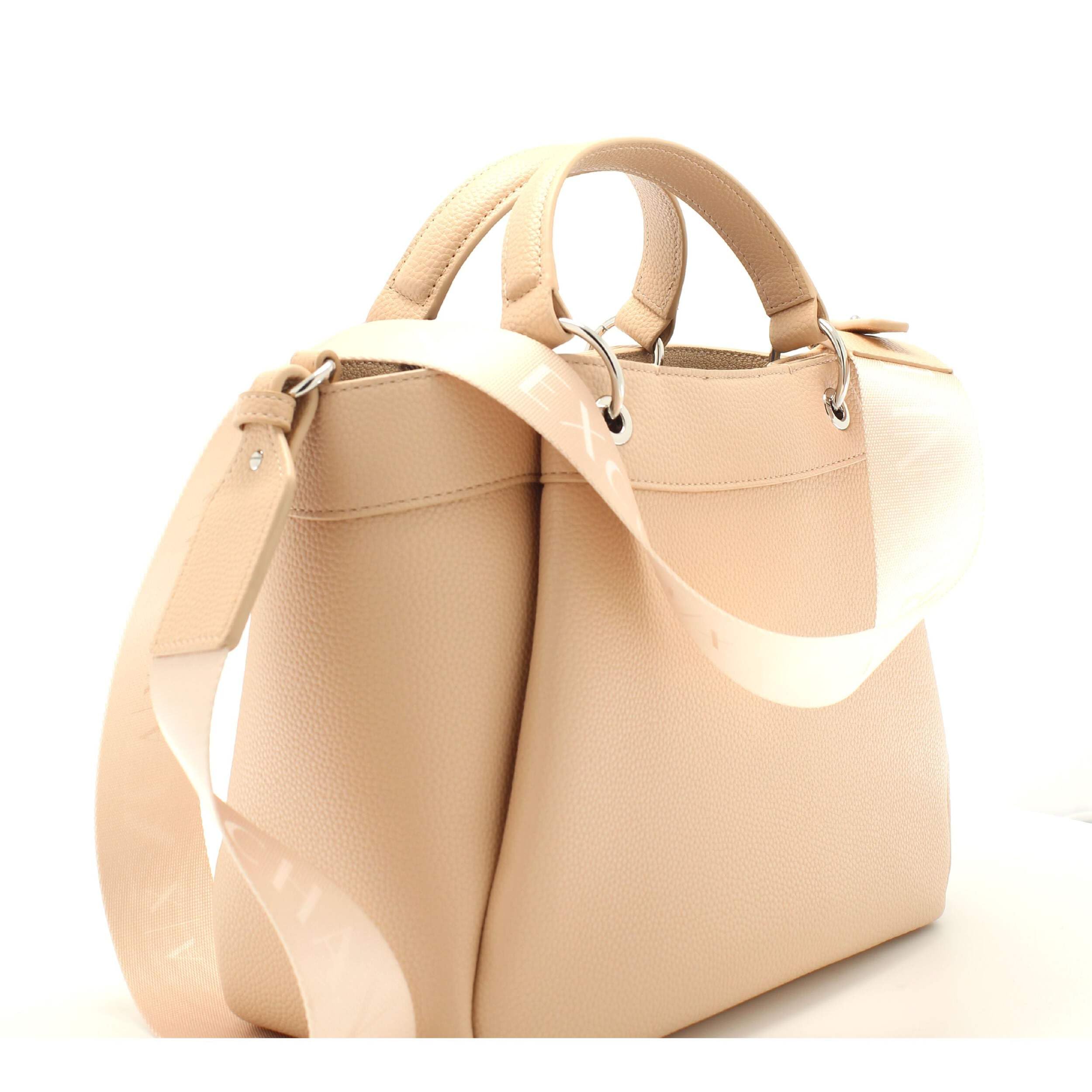 Armani Exchange Wave Large Tote Bag with Adjustable Webb Strap - Stylish Women's Handbag for Work, Travel & Everyday Use