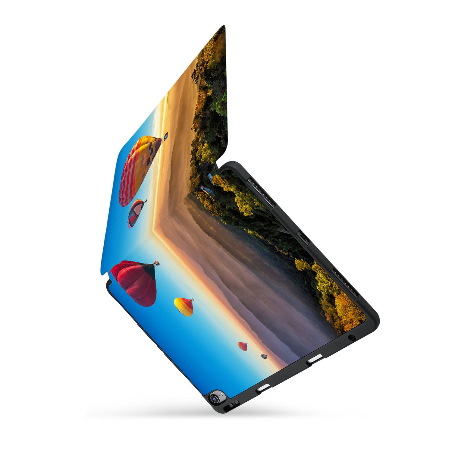 Premium iPad Trifold Case with Nature Beauty Design - Slim Protective Cover for iPad Air/Pro, Auto Sleep/Wake Feature - Perfect for Work, Travel & Home Use