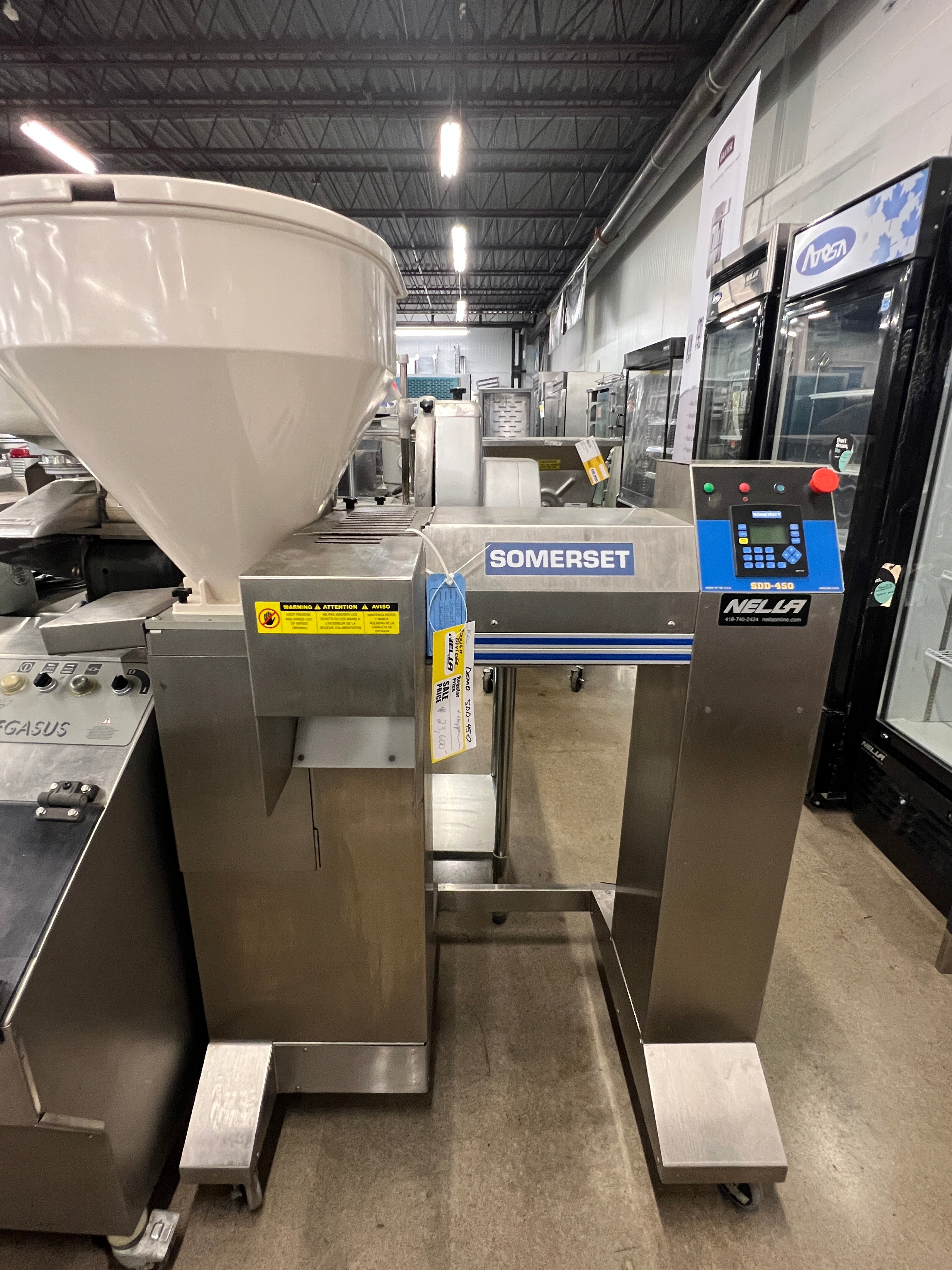Somerset SDD 450 Commercial Dough Divider with Hopper - Professional Bakery Equipment for Pizza, Pastry & Bread Making