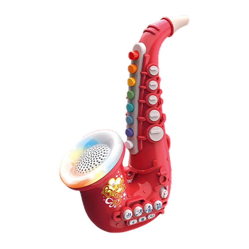 SmartRoll Kids Saxophone Toy with Light & Sound - Multifunctional Early Learning Musical Instrument for Toddlers & Beginners - Mini Saxophone Simulation for Boys & Girls - Perfect for Birthday Gifts & Music Education