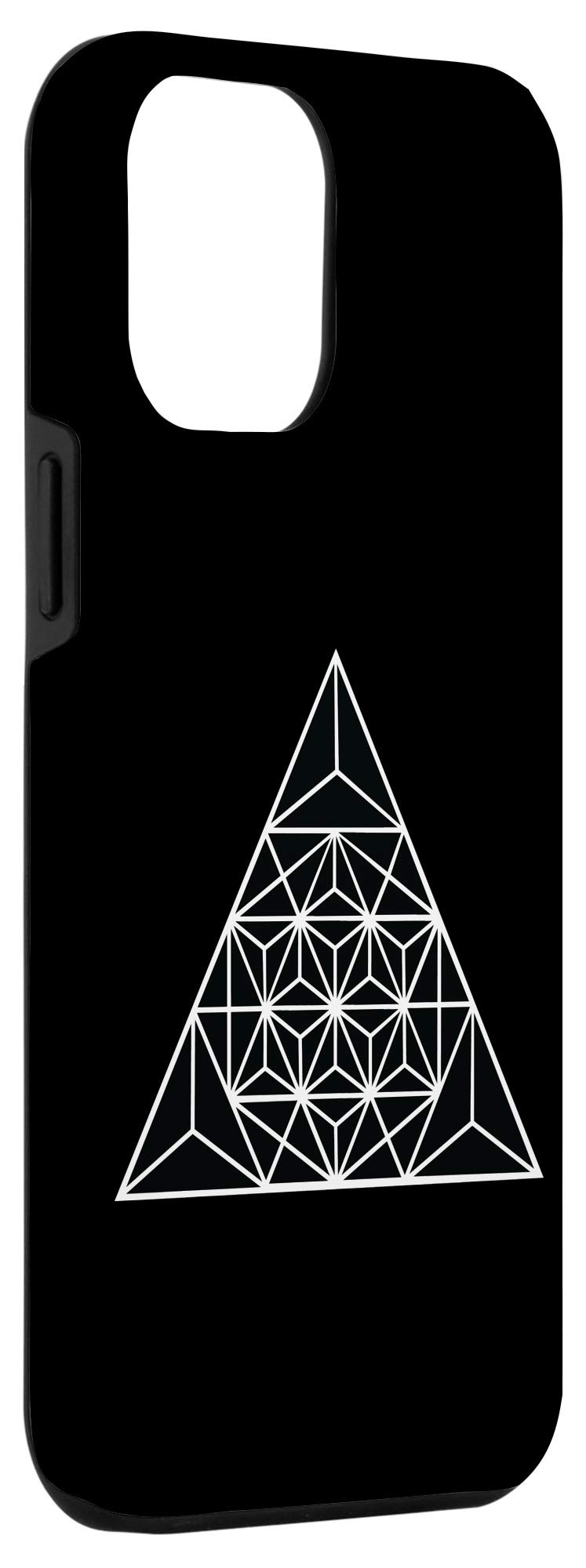iPhone 12 Pro Max Case with Sacred Geometry Triangle Design - Ancient Art Inspired Geometric Phone Cover for Protection | Perfect for Spiritual Users, Yoga Enthusiasts & Art Lovers