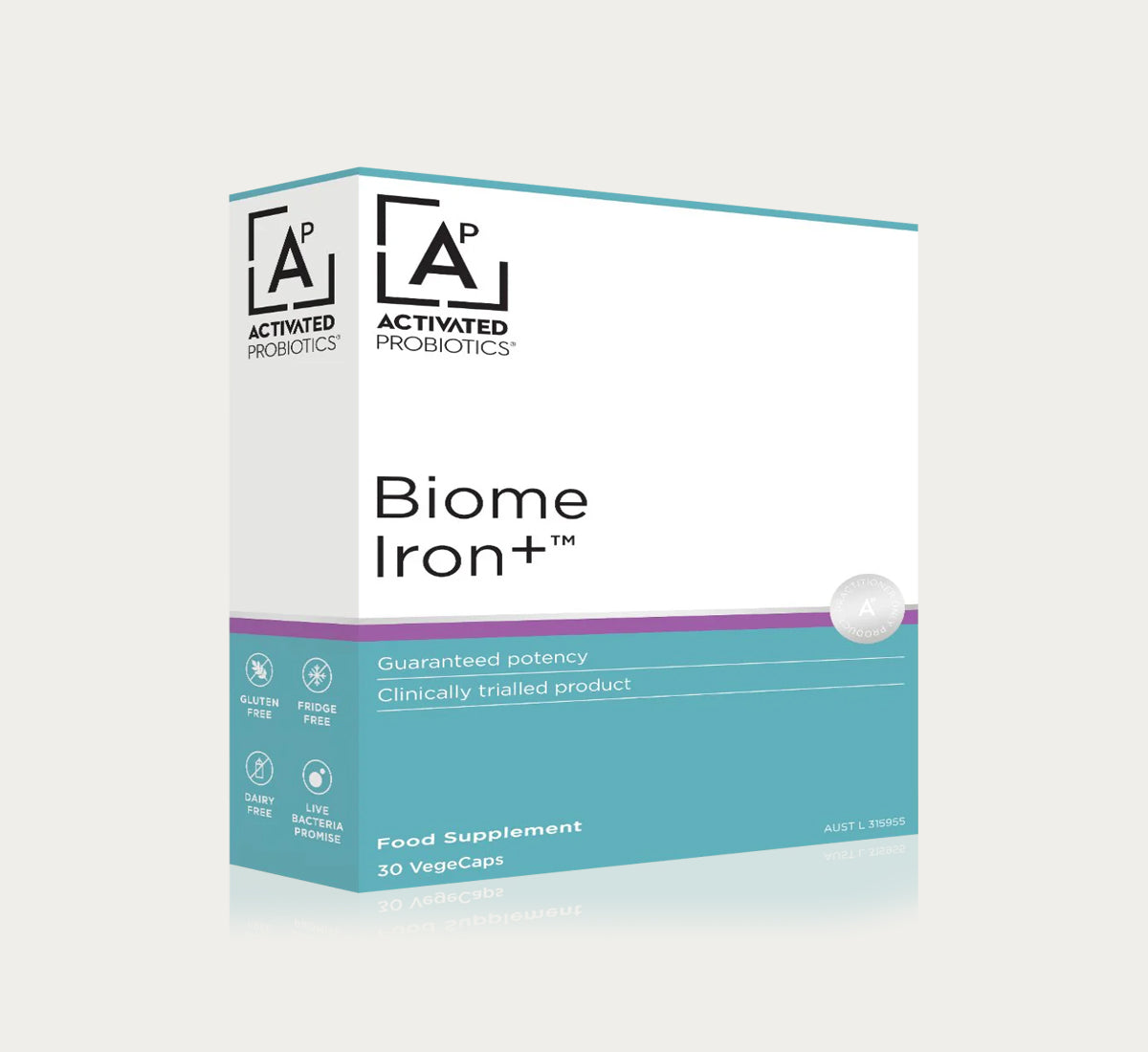 AP Biome Iron Supplement - High Absorption Iron Pills for Energy & Vitality - Supports Healthy Blood & Immune System - Ideal for Athletes, Vegans & Anemia Relief