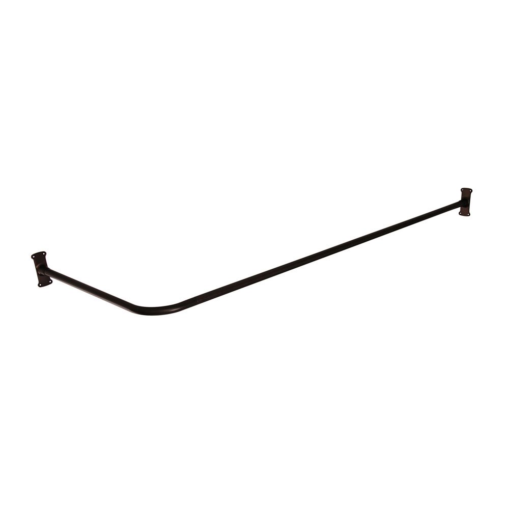 Barclay72 Adjustable Corner Shower Curtain Rod - Rust-Resistant Stainless Steel Bathroom Shower Rod for Bathtub, Perfect for Small Spaces & Corner Showers
