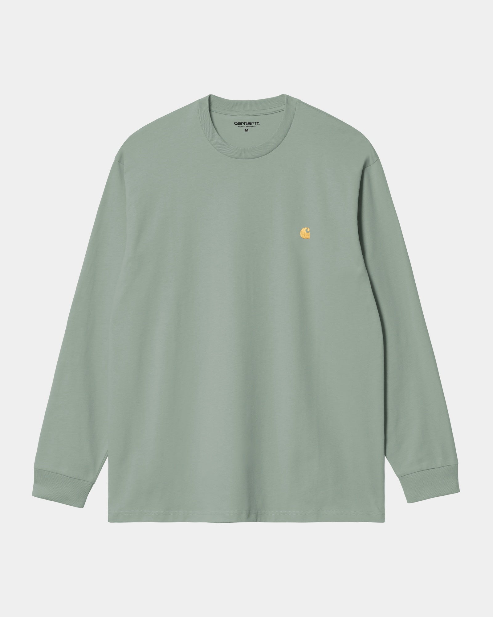 Chase Long Sleeve T-Shirt for Men | Soft Cotton Frosted Green Shirt | Casual Wear, Layering & Outdoor Activities