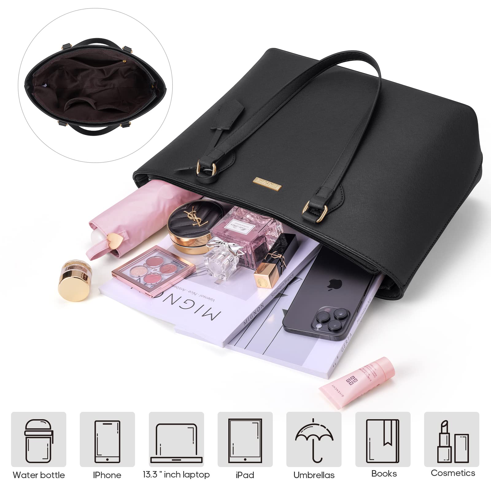 4PCS Women's Fashion Handbags Set - Tote, Shoulder, Crossbody & Wallet - Valentine's Day Gift for Women & Girls - Perfect for Work, Travel & Daily Use